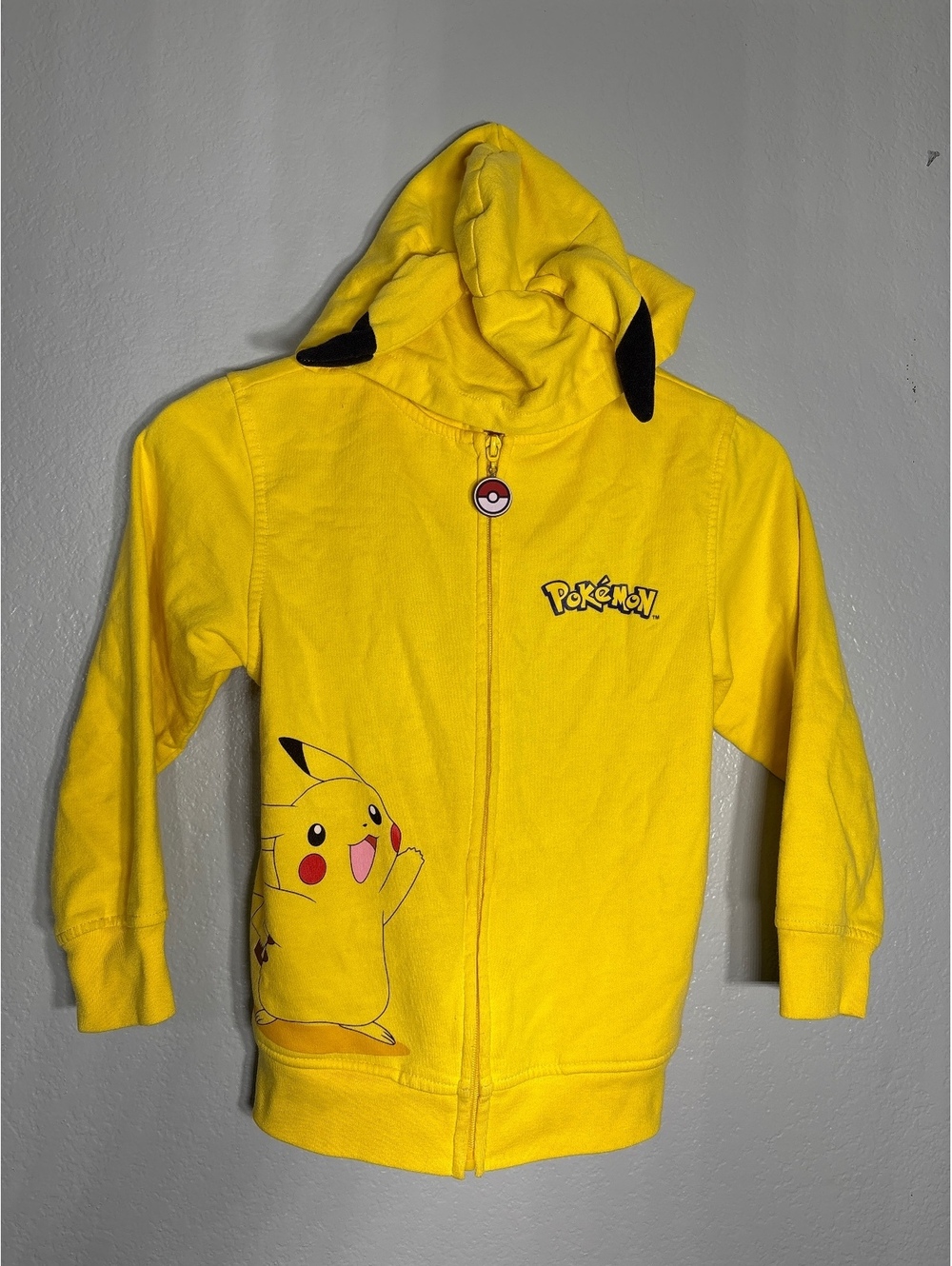 Pokémon pikachu hoodie kids small full zip